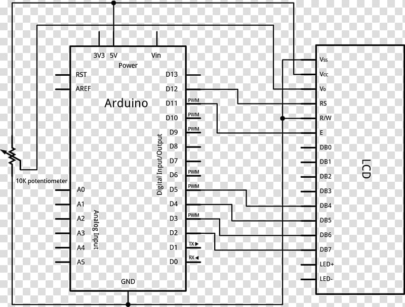 Liquid-crystal display Hitachi HD44780 LCD controller Arduino Display device Datasheet, others transparent background PNG clipart