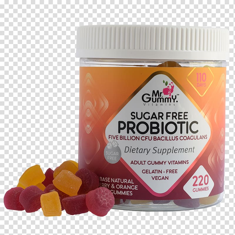 Gummi candy Dietary supplement Food Multivitamin, orange gummy transparent background PNG clipart