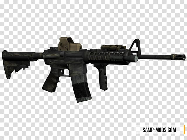 Airsoft Guns M4 carbine Firearm Close Quarters Battle Receiver, weapon transparent background PNG clipart