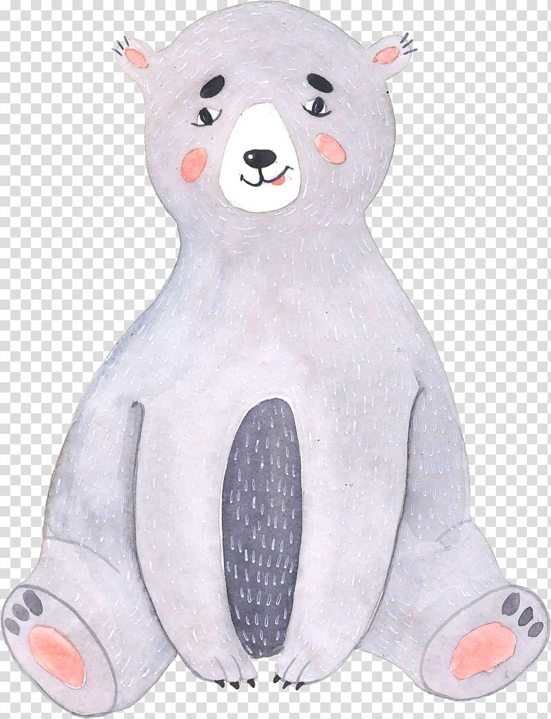 Bear Grey, Gray bear transparent background PNG clipart