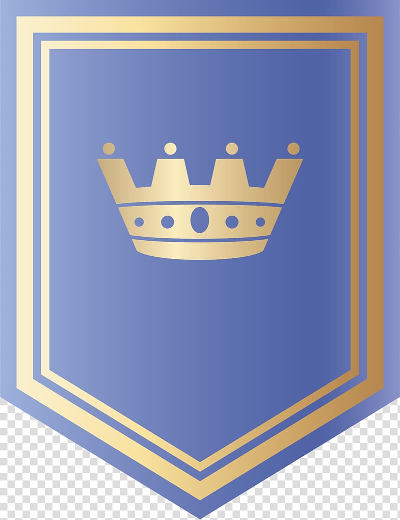 Blue Adobe Illustrator, Blue crown shield transparent background PNG clipart