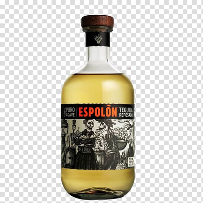 Tequila Liquor Mezcal Espolon Agave azul, transparent background PNG clipart