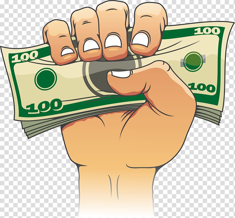 Money , Hands holding coins transparent background PNG clipart