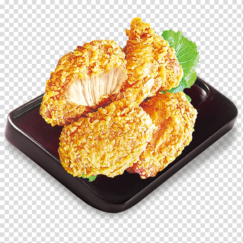 Fried chicken Hot dog Korokke Chicken nugget Fast food, A fried chicken transparent background PNG clipart