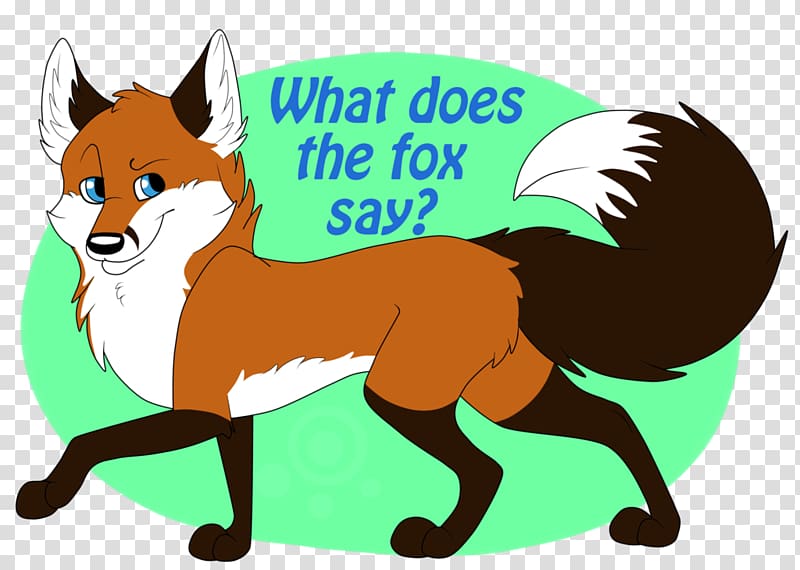 Red fox The Fox (What Does the Fox Say?) , Cartoon Of A Fox transparent background PNG clipart