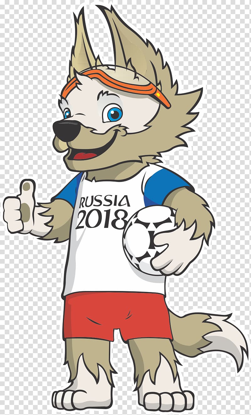 Russia 2018 mascot illustration, 2018 FIFA World Cup Russia Zabivaka FIFA World Cup official mascots, Russia transparent background PNG clipart