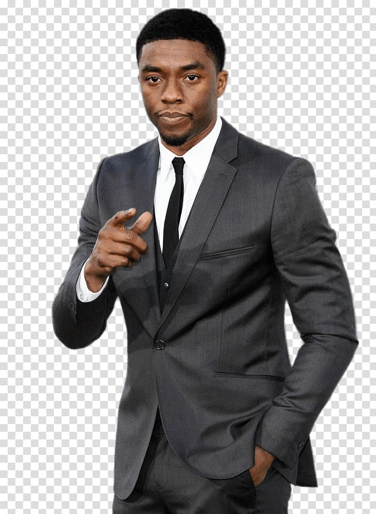 Chadwick Boseman Pointing transparent background PNG clipart