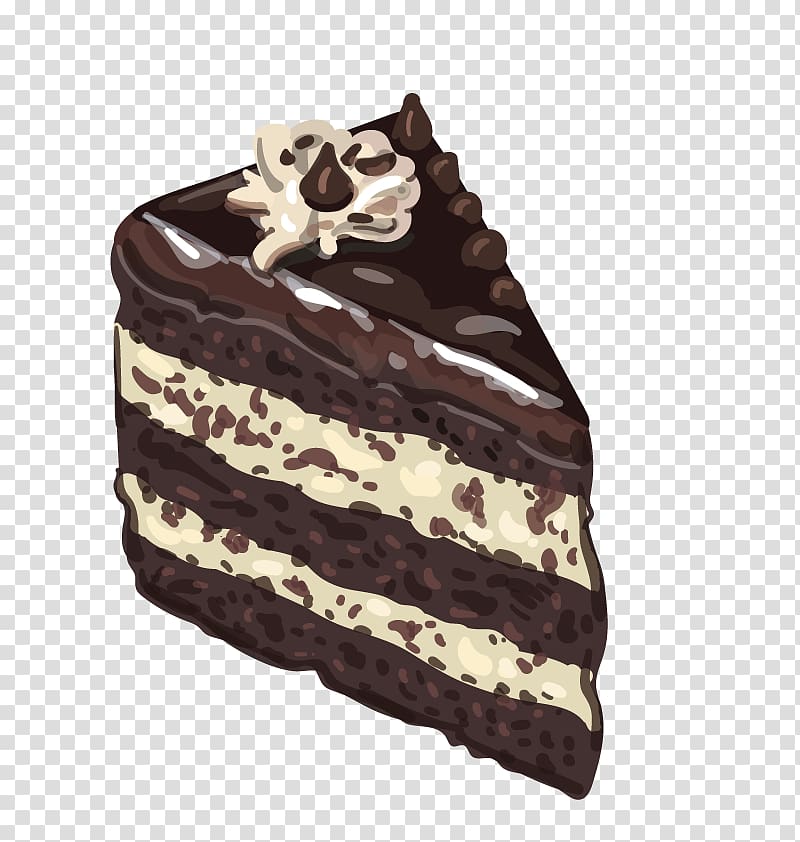Chocolate brownie Chocolate cake Black Forest gateau Cupcake Bakery, Black Forest transparent background PNG clipart