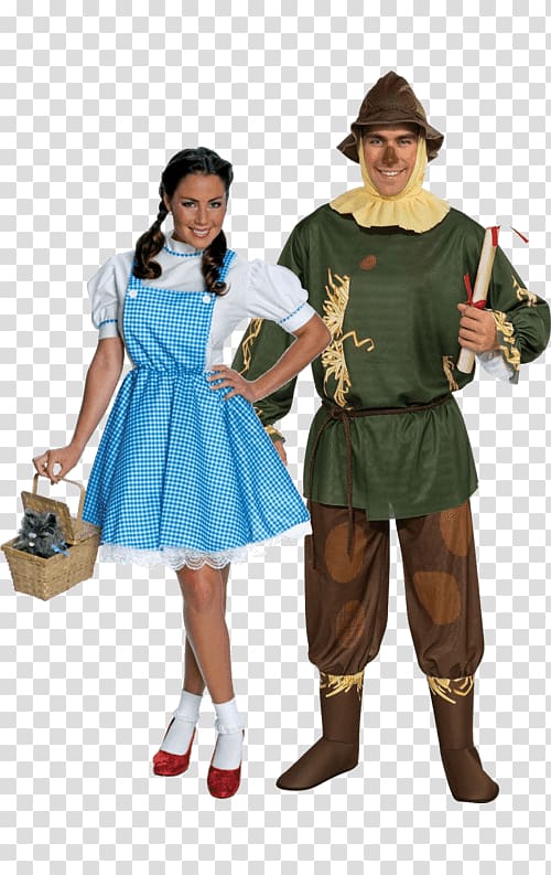 Dorothy Gale Scarecrow The Tin Man The Wonderful Wizard of Oz Costume, Follow The Yellow Brick Road transparent background PNG clipart