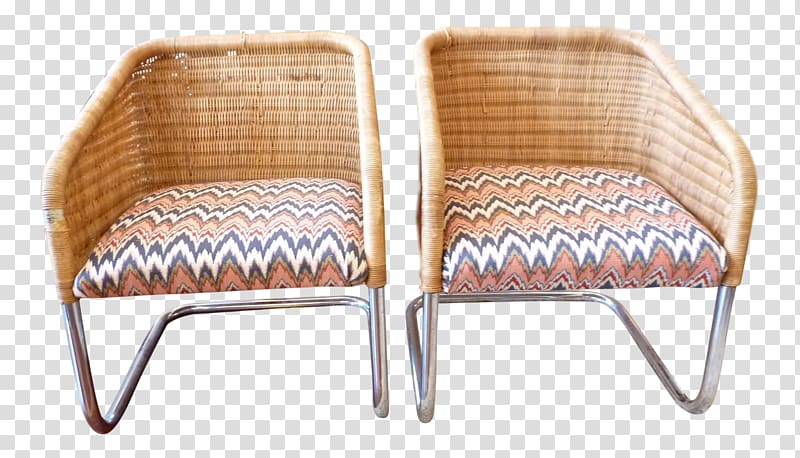 Chair Garden furniture Wicker Armrest, noble wicker chair transparent background PNG clipart