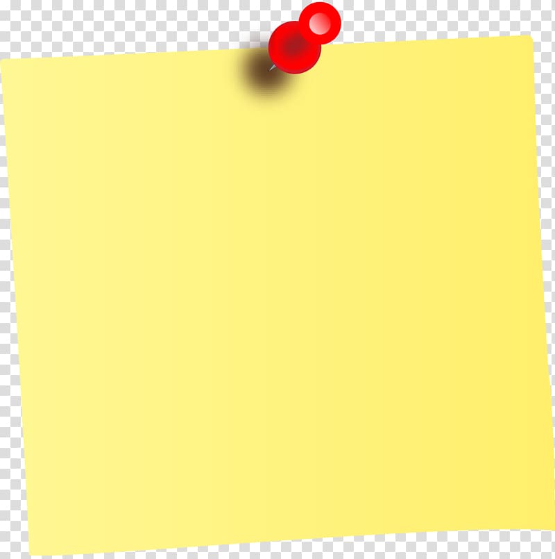 yellow sticky note, Post-it note Paper , Sticky note transparent background PNG clipart