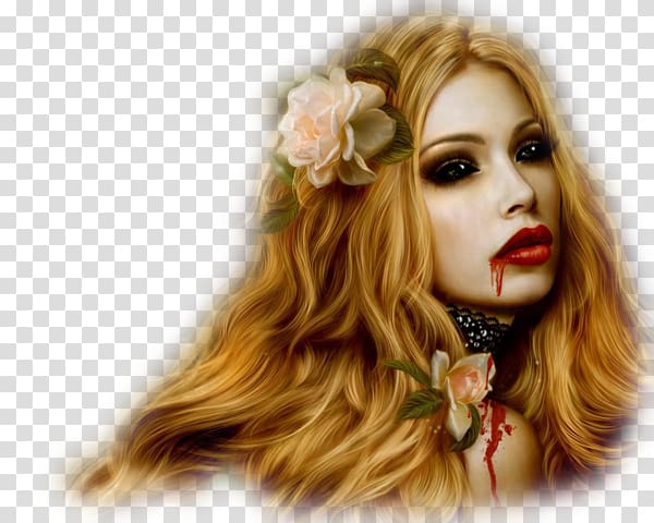 Vampire Werewolf Desktop Female Blond, Vampire transparent background PNG clipart