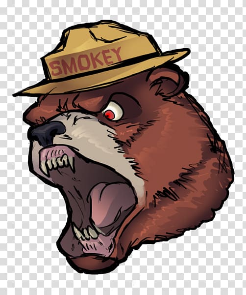 Smokey Bear Grizzly bear , bear transparent background PNG clipart