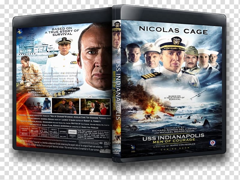 USS Indianapolis: Men of Courage War film Nicolas Cage 720p, others transparent background PNG clipart