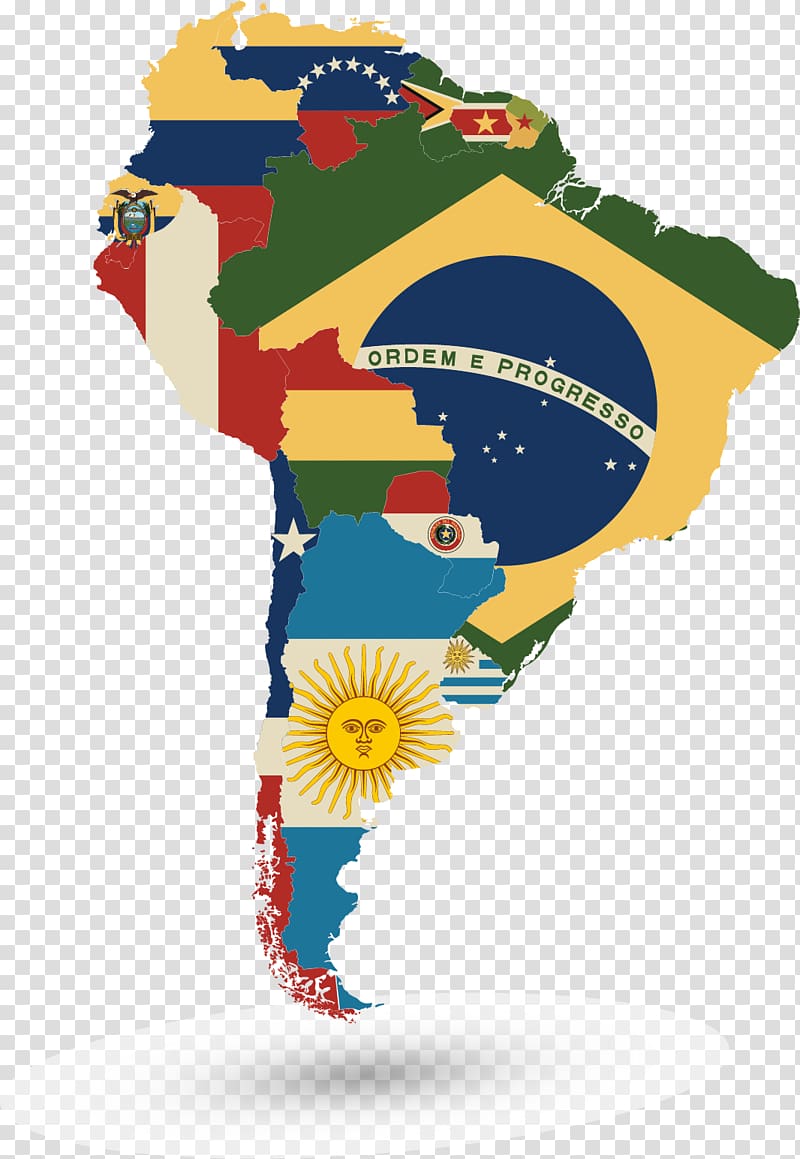 Flags of South America Map Flag of Brazil, map transparent background PNG clipart