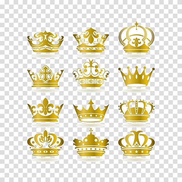gold and white crowns illustration, Crown Jewels of the United Kingdom illustration , Noble and beautiful crown of gold material transparent background PNG clipart