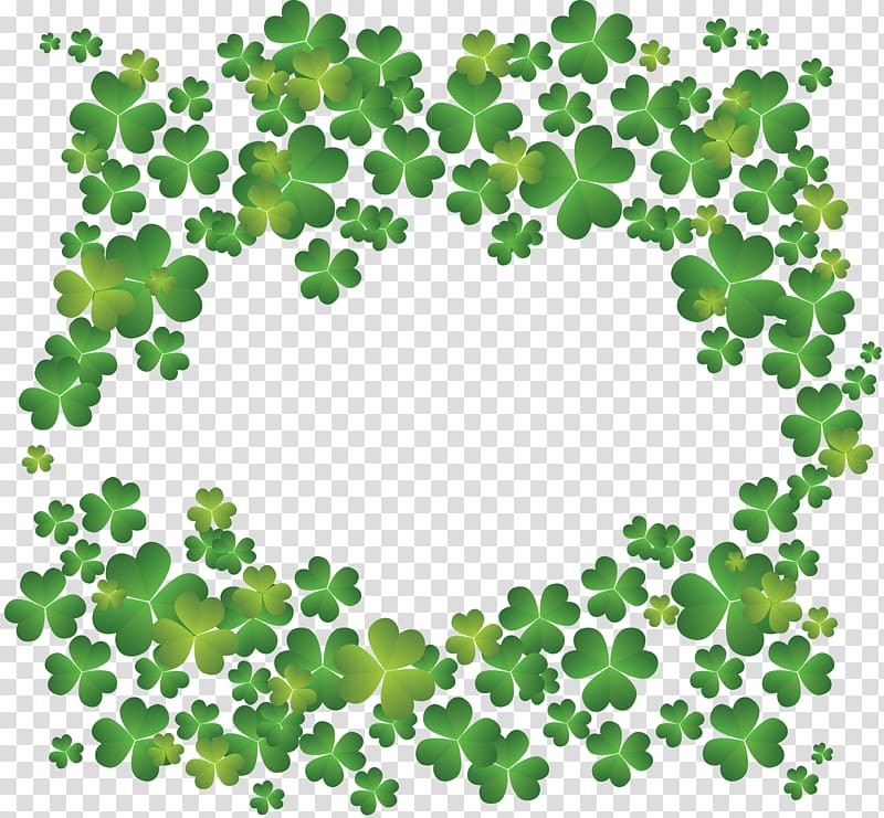 Four-leaf clover Shamrock Saint Patricks Day , Clover Creative transparent background PNG clipart