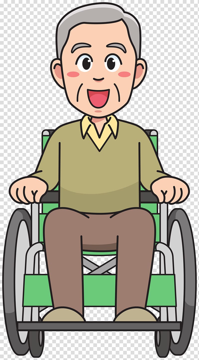 Old age Wheelchair Man , wheelchair transparent background PNG clipart