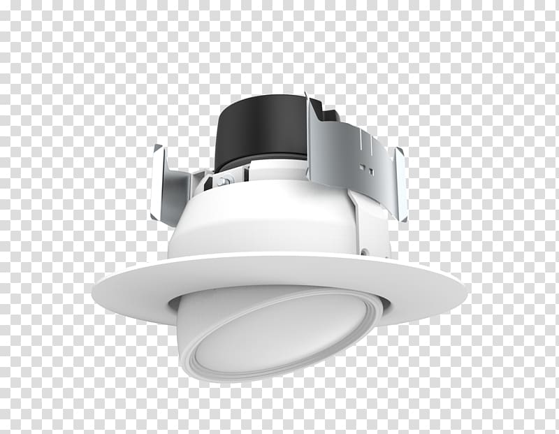 Recessed light LED lamp Light-emitting diode Multifaceted reflector, light transparent background PNG clipart