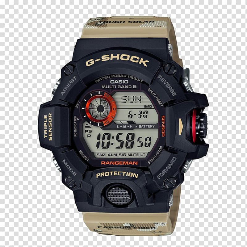 Master of G G-Shock Rangeman GW9400 Watch Casio, watch transparent background PNG clipart