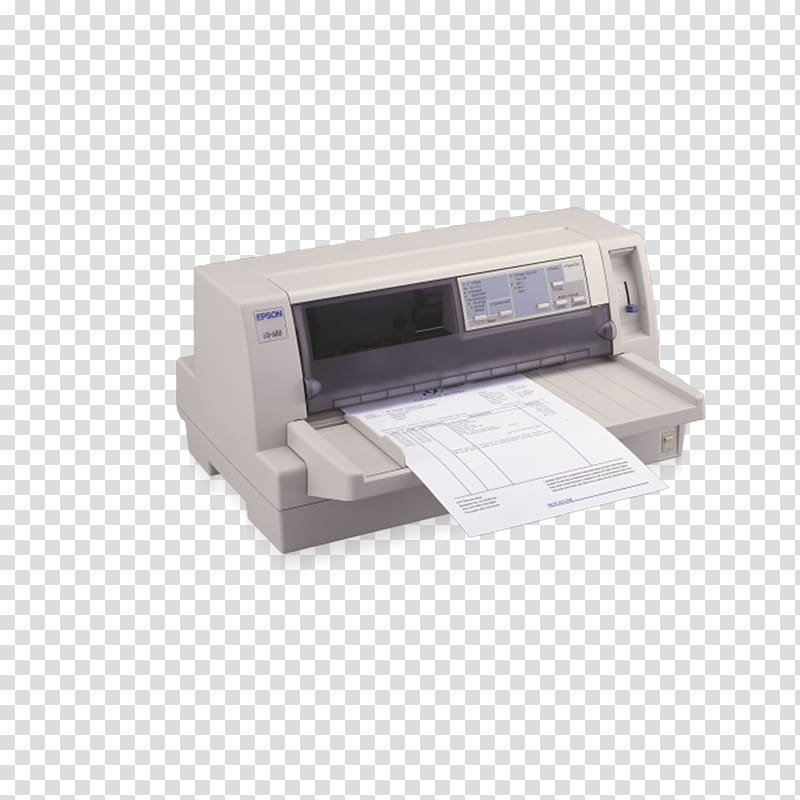Dot matrix printing Dot matrix printer Impact-Drucker Inkjet printing, printer transparent background PNG clipart