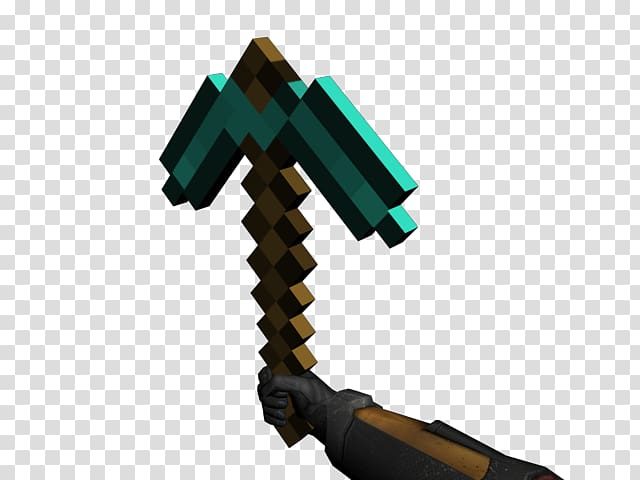 Minecraft: Pocket Edition Pickaxe Video game Half-Life 2, Minecraft transparent background PNG clipart