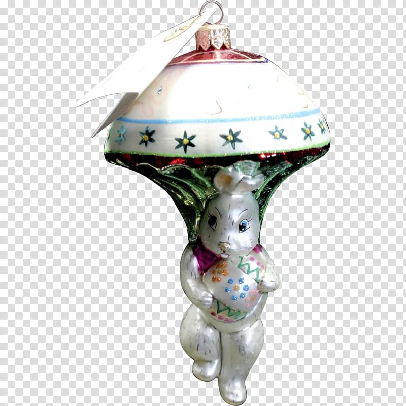 Christmas ornament Christmas decoration Porcelain Holiday, hand-painted rabbit transparent background PNG clipart