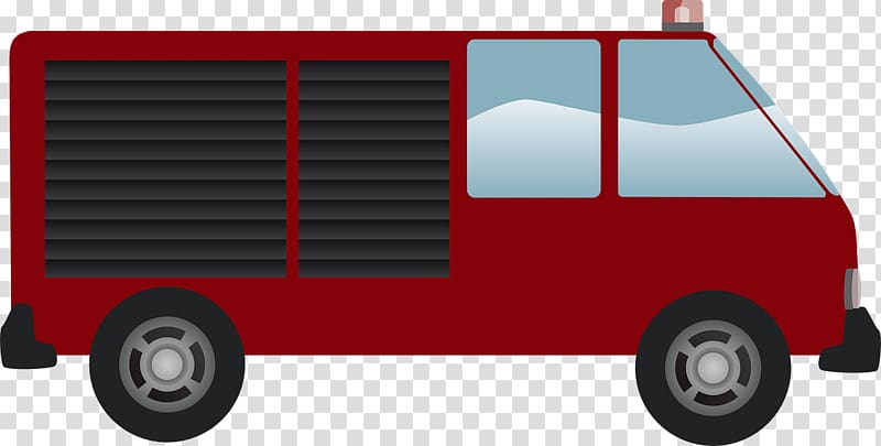 Car Van Fire engine Firefighter Emergency vehicle, car transparent background PNG clipart