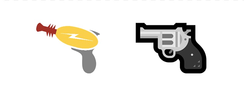 Emoji Firearm Pistol Microsoft, Handgun transparent background PNG clipart