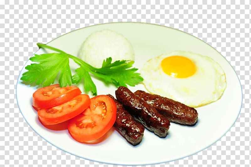 Full breakfast Breakfast sausage Dish British Cuisine, sausage transparent background PNG clipart