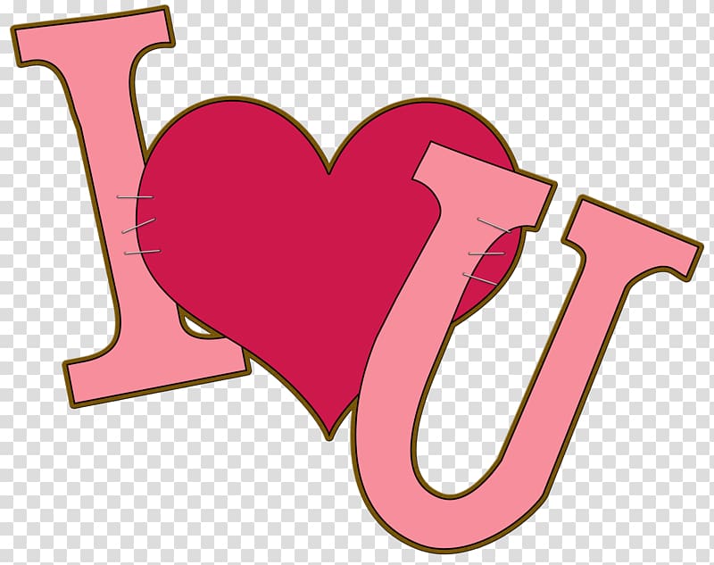 , i love u transparent background PNG clipart