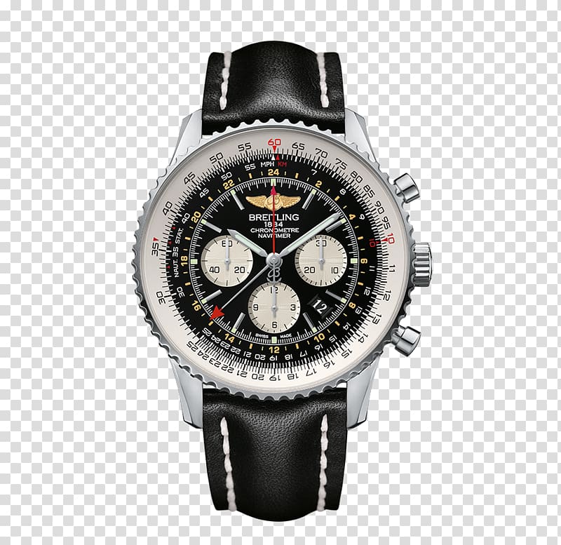 Breitling SA Watch Chronograph Breitling Navitimer GMT, Aviator transparent background PNG clipart