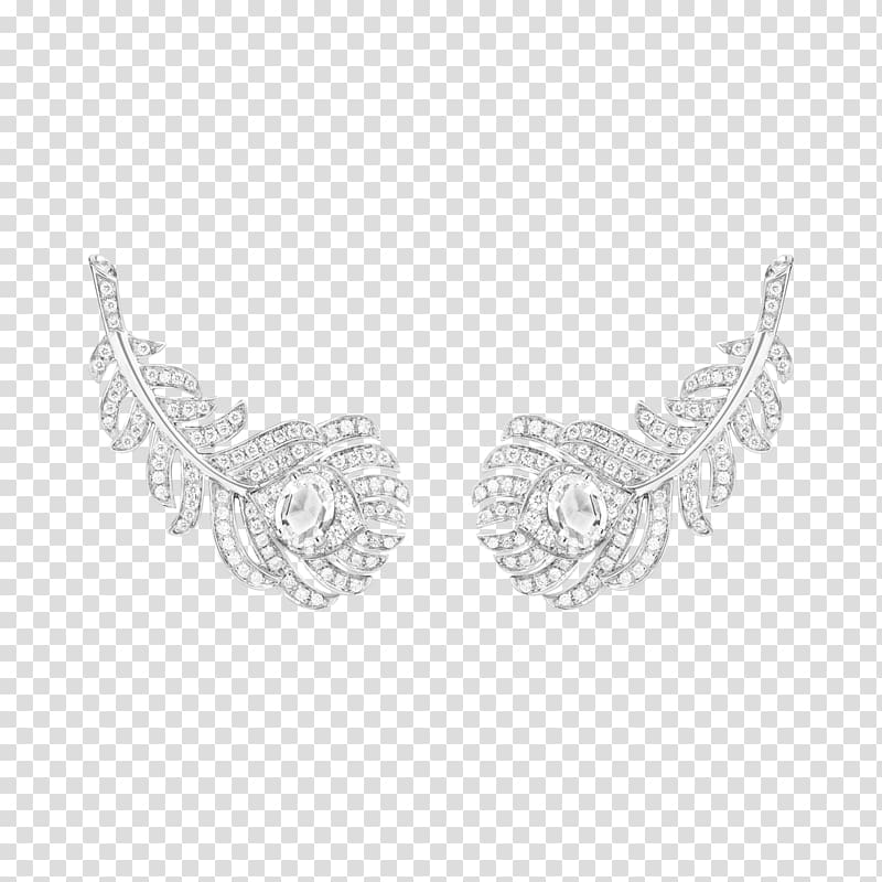 Necklace Earring Jewellery Boucheron Plume de Paon, necklace transparent background PNG clipart