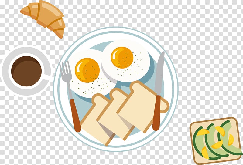 Breakfast Omelette Fried egg Bread, Western breakfast transparent background PNG clipart