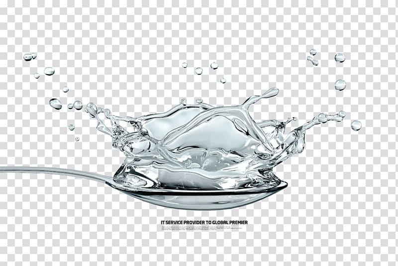 Water Filter Aqua vitae Water softening, Spray on the spoon transparent background PNG clipart