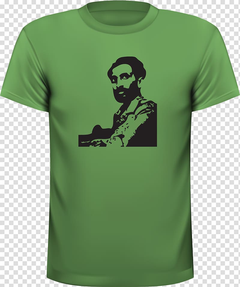 T-shirt Sleeve Neck Font, Haile Selassie transparent background PNG clipart
