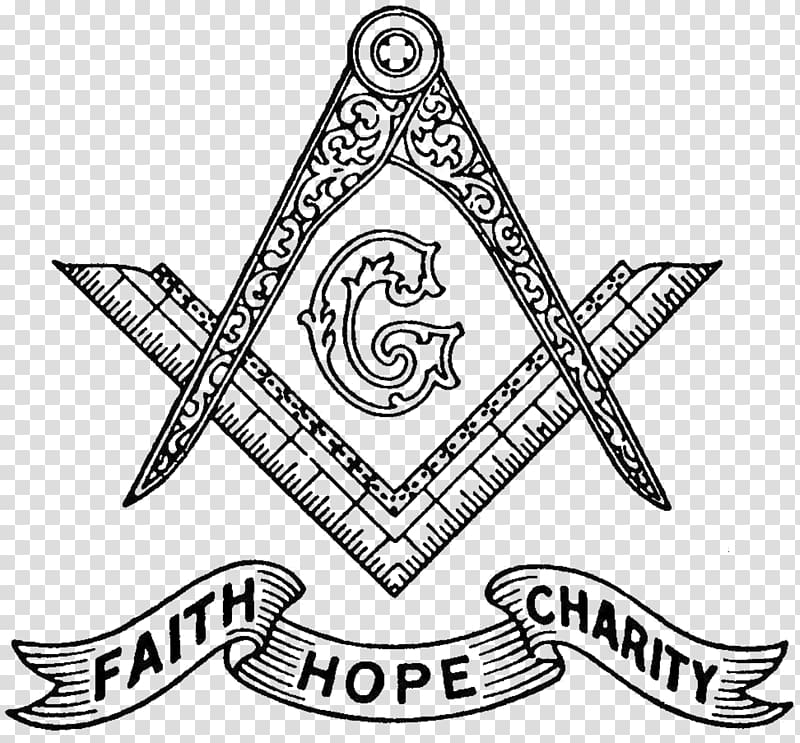 Freemasonry Square and Compasses Hope Faith Charity, compass transparent background PNG clipart
