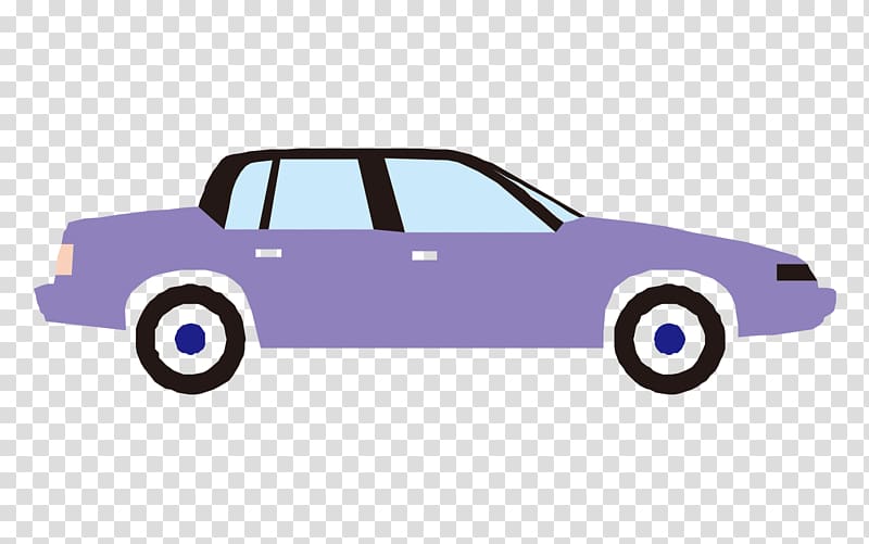 Cartoon, Simple hand-painted cartoon car transparent background PNG clipart
