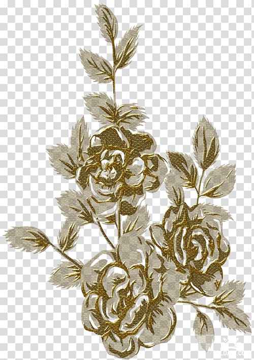 Flower Raster graphics Gold , flower transparent background PNG clipart