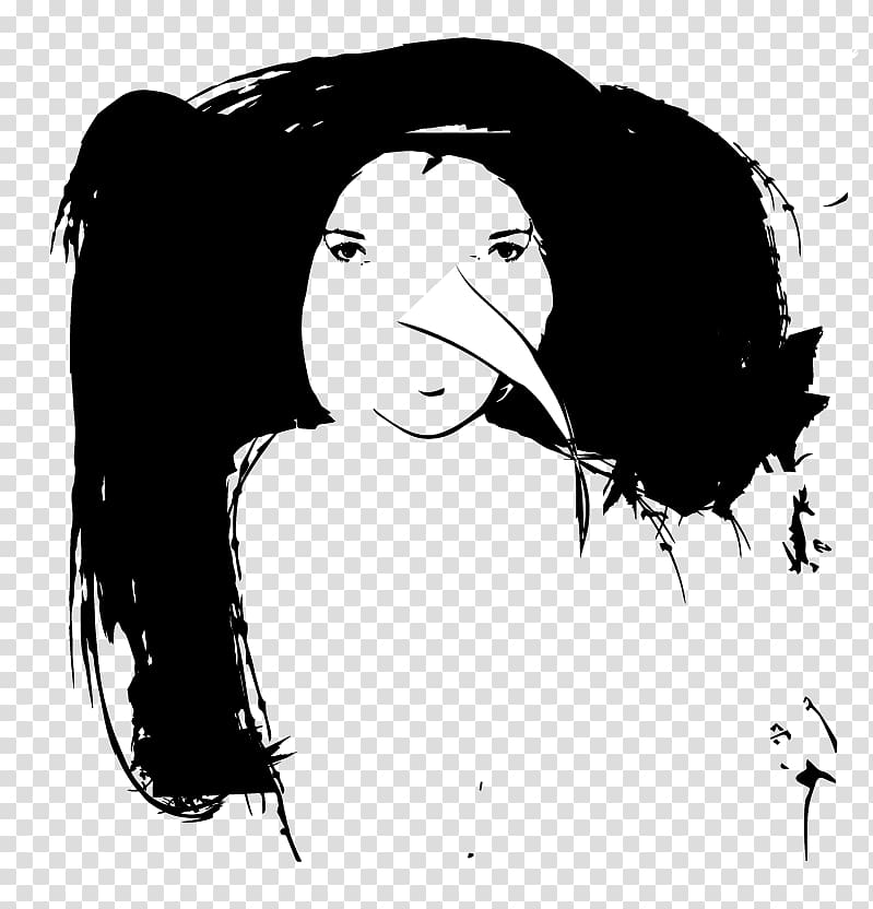 Woman Facial hair Eye , bird sprite transparent background PNG clipart