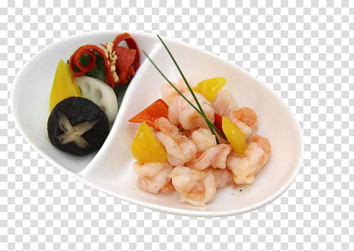 Japanese Cuisine Chinese cuisine Fried prawn Shrimp, Changchun Longjing shrimp transparent background PNG clipart