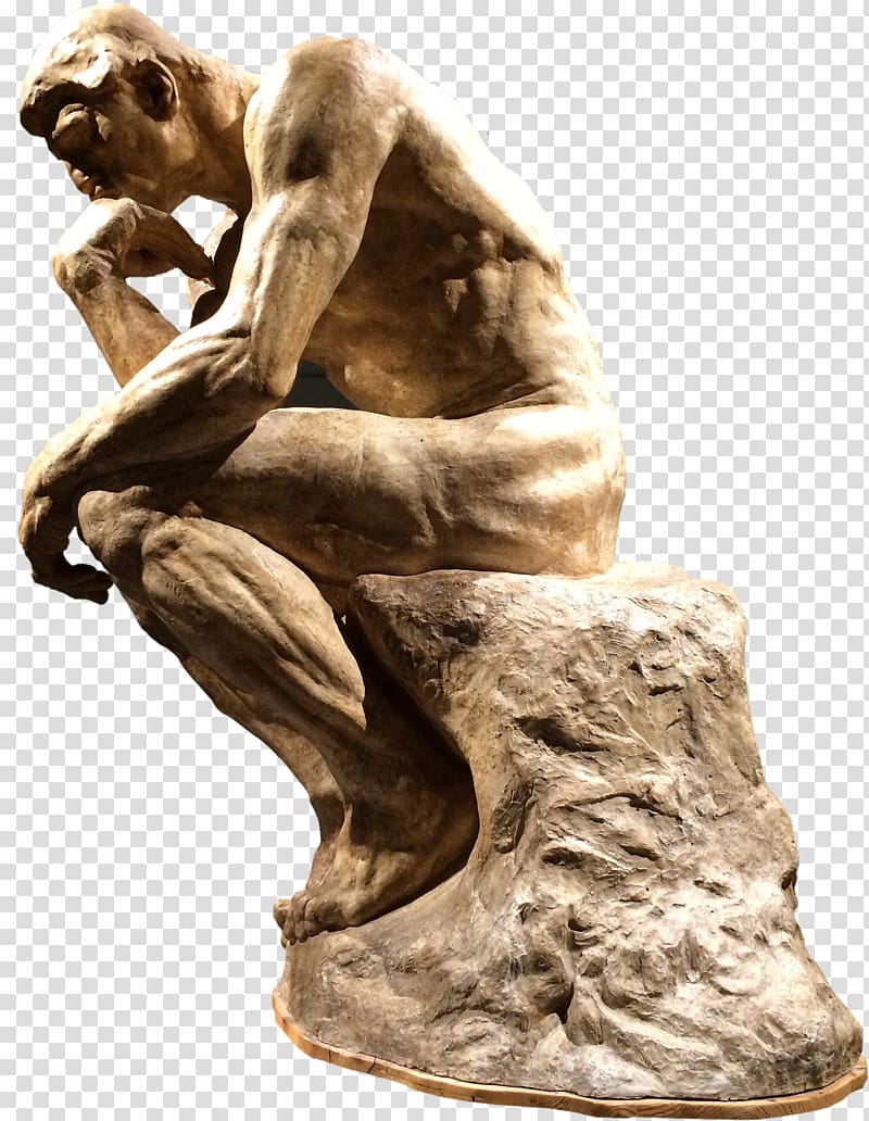 The Thinker Sculpture The Gates of Hell Statue Work of art, others transparent background PNG clipart