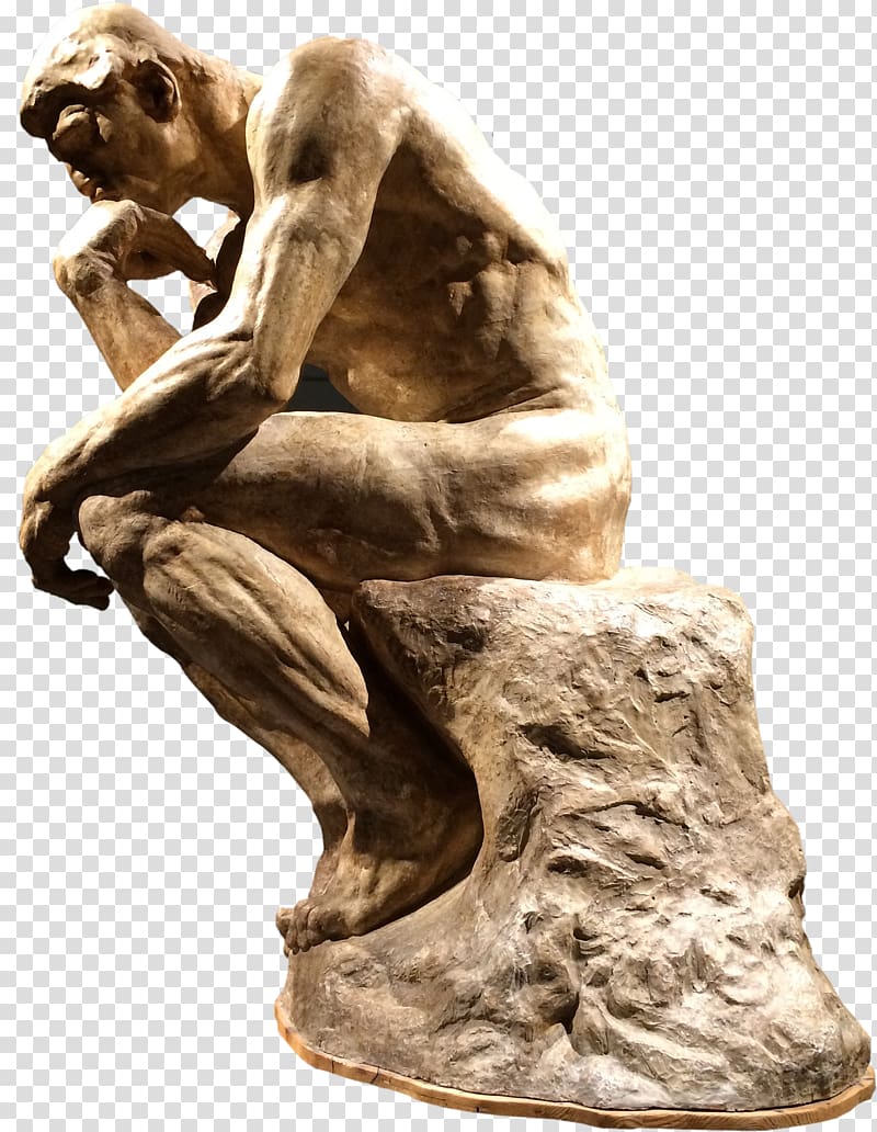 clipart of the thinker statue location