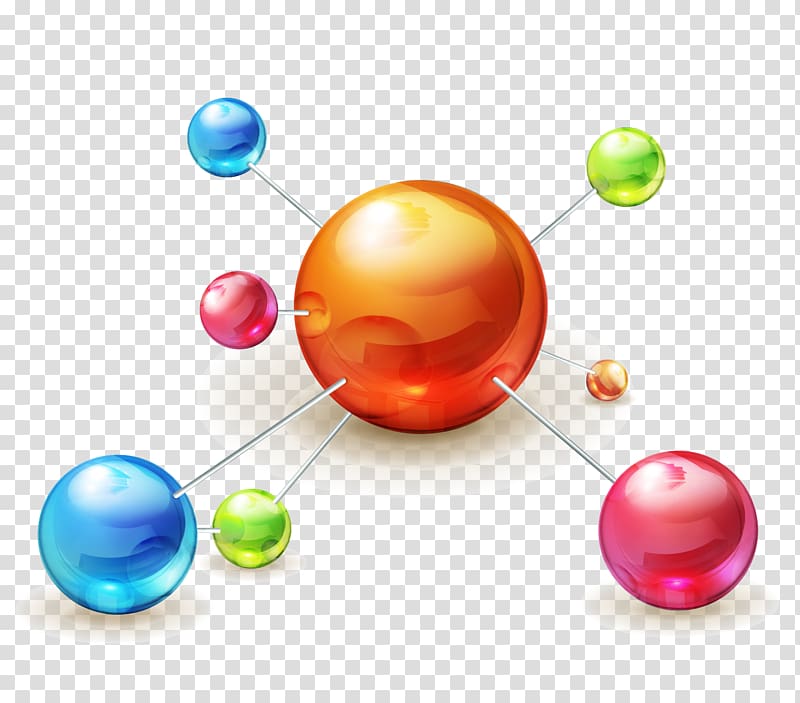 Molecule Illustration, creature chain transparent background PNG clipart