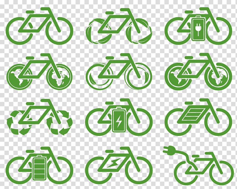 Icon design Environmental protection Icon, Eco bike icon design transparent background PNG clipart