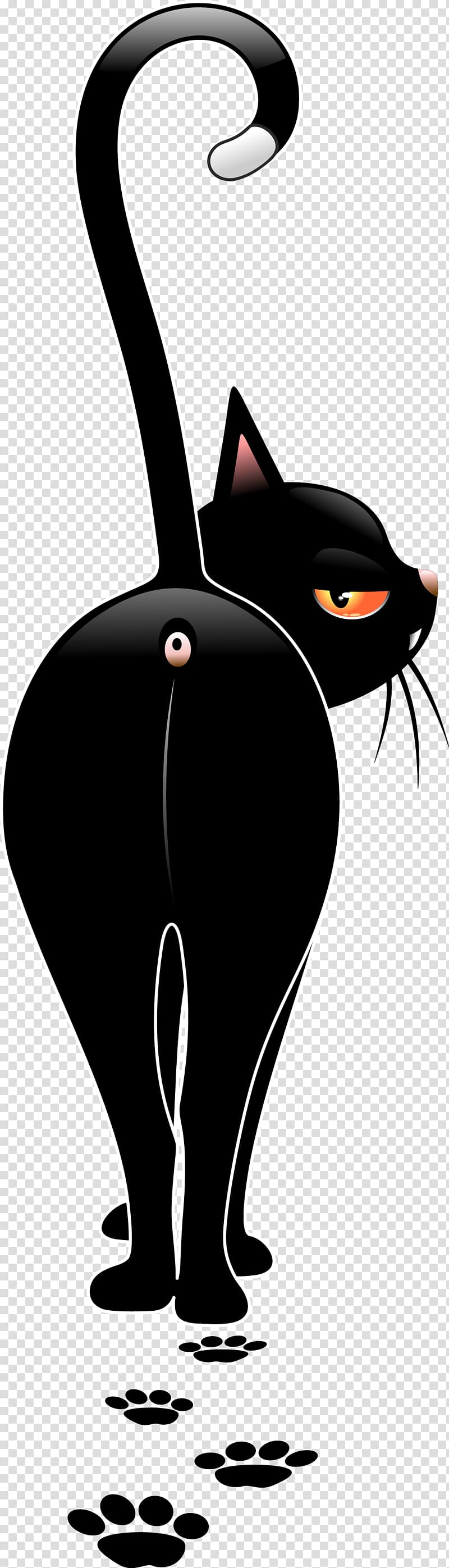 black cat illustration, Black cat Kitten Dog, Black Cat transparent background PNG clipart