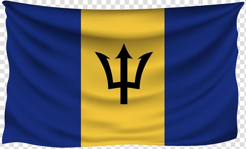 Flag of Barbados Throw Pillows Font, Barbados transparent background PNG clipart