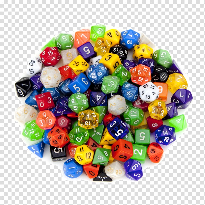 Dungeons & Dragons Wiz Dice 100+ Pack of Random Polyhedral Dice GDIC-1008 Playing card Polyhedron, Dice transparent background PNG clipart