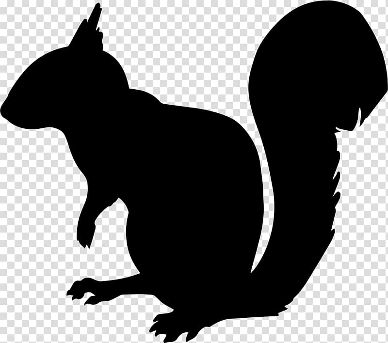 Squirrel Chipmunk Silhouette , silhouettes transparent background PNG clipart