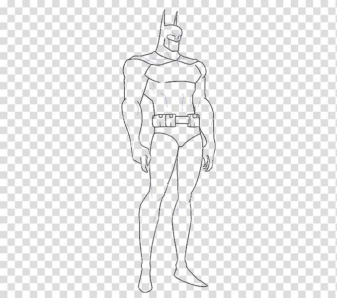 Batman Nightwing Drawing Line art Sketch, brief strokes transparent background PNG clipart